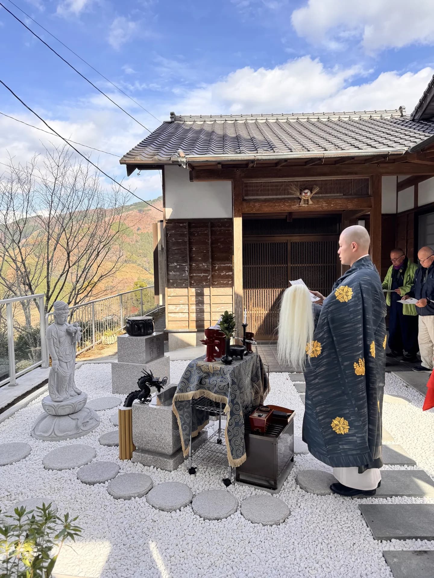 洗浄金鶏観音菩薩の開眼法要